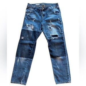 Kut Women’s Zoey’s Boyfriend 8 distressed cotton New without tag Anthropologie